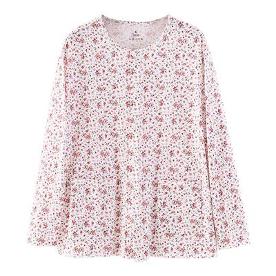 中老年人纯棉睡衣女士