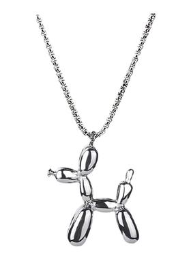 FDK王嘉尔同款狗项链钛钢情侣