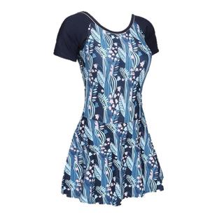 迪卡侬泳衣女夏新款微胖女孩保守遮肉显瘦连体游泳衣大码泳装IVL2