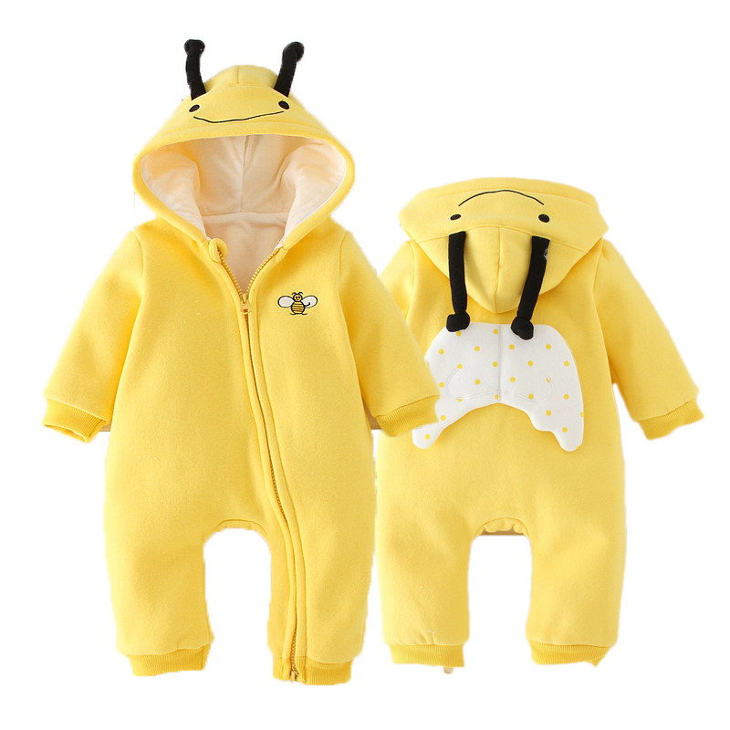 秋冬款新生婴幼儿爬服连体哈衣