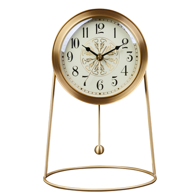 座钟纯铜静音现代简约新中式坐钟