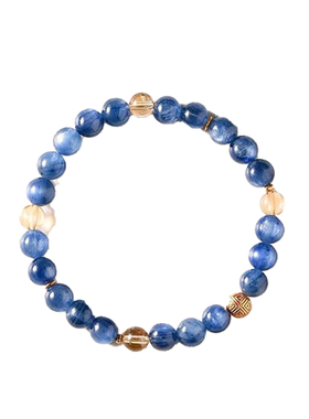 NORTHACC新中式复古国风蓝晶石手串黄水晶手链小众设计高级感蓝白