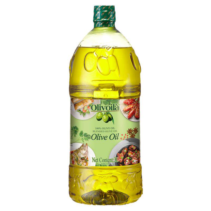 欧丽薇兰橄榄油3L官方正品含特级初榨家用大桶食用油健康煎炸炒菜