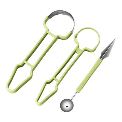 三合一挖球器家用多功能雕花削切