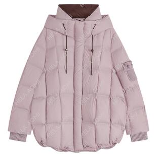 邱莹莹HELA AOMI“草莓米麻薯”95白鹅绒高密面料立体羽绒服