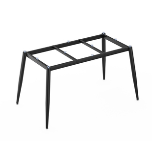 铁艺桌腿轻奢岩板餐桌脚支架大理石架子底座办公书桌写字桌架定制