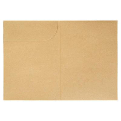 得力牛皮纸文件套办公资料单页夹