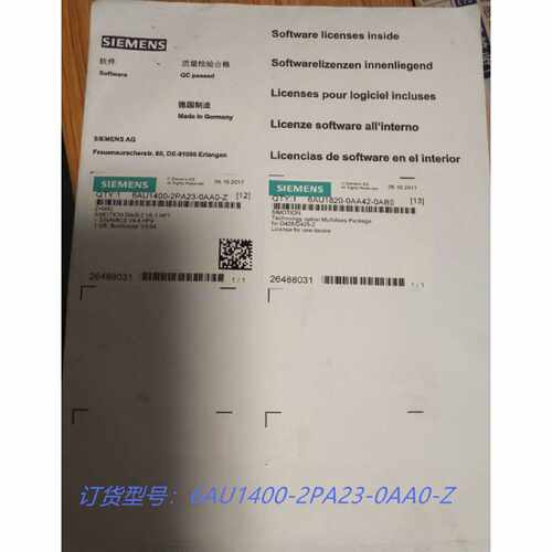 议价6AU1400-2PA23-0AA0-Z西门子1GB CF卡6AU1 400-2PA23-0AA0-Z
