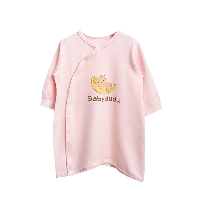 婴儿睡袋四季通用春秋装婴幼儿小月龄宝宝睡袍纯棉连体衣睡衣秋装