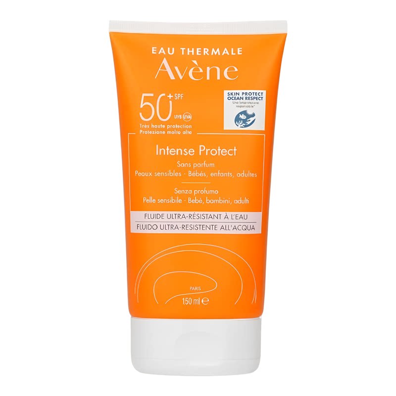 雅漾Avene强效保护防晒乳SPF50+婴儿成人敏感肌150ml高效防护进口