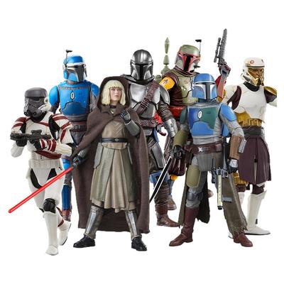 孩之宝 星球大战 黑色系列 1/12 曼达洛人 波巴费特 可动手办人偶