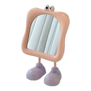 化妆镜可爱桌面可立便携镜子学生宿舍台式家用ins高清梳妆镜镜子