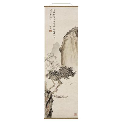 宋氏美学中式水墨竹半透光纱帘