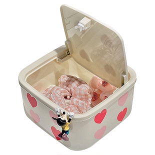 首饰盒便携高档精致小型耳钉发饰耳环发夹发圈头绳发箍收纳盒子