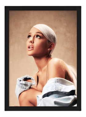 arianagrande带框海报装饰画