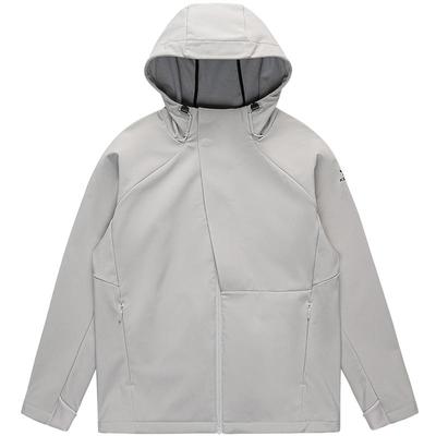 KELME卡尔美梭织外套男冬训练防风连帽加绒运动夹克软壳风衣冲锋