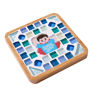 父亲节手工DIY马赛克杯垫儿童制作幼儿园创意材料包团建亲子活动