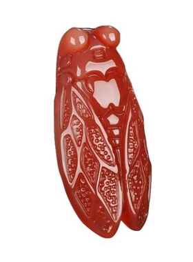 知了红玛瑙金蝉一鸣惊人吊坠包邮