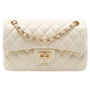 铂莱娜包包女款小香风菱格链条女包头层牛皮手提包包单肩斜挎包女