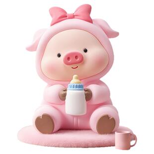 萌宠猪猪存钱罐2026新款儿童防摔储钱罐男女孩大容量成人摆件