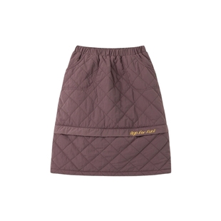 【商场同款】papa爬爬冬季女童裙子洋气时髦保暖加厚百搭半身裙