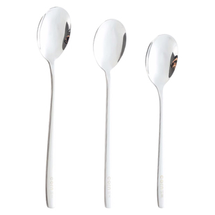 304不锈钢勺子家用吃饭勺汤匙调羹韩式长柄勺加厚搅拌勺小汤勺铁