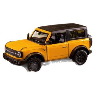 1:36仿真福特烈马合金越野车模型双开门回力小汽车男孩金属玩具车