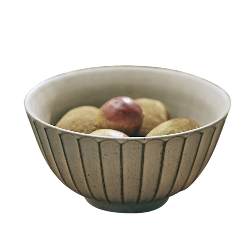 玩物志粗陶饭碗一人食餐具日式碗碟套装日本汤碗面特大碗2450ML盘