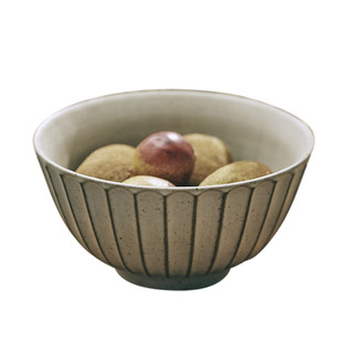 玩物志粗陶饭碗一人食餐具日式碗碟套装日本汤碗面特大碗2450ML盘