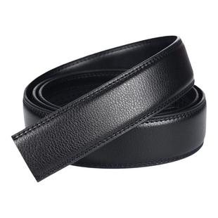 啄木鸟2025新款男士皮带条不带头真皮带身无头纯自动扣牛皮裤腰带