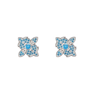 GB欧美嘻哈风帅多巴胺西兰卡普STK同款满钻耳钉蝴蝶彩钻潮流耳饰