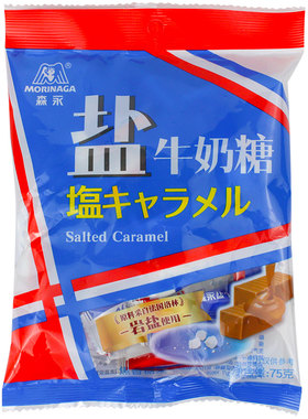 森永盐牛奶糖岩盐海盐太妃糖人气经典糖果零食国产不是日本产