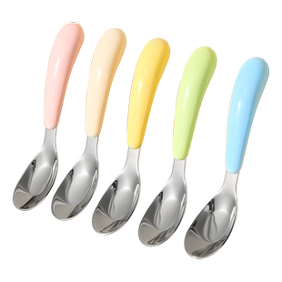 元宝勺子儿童家用316不锈钢幼儿宝宝婴儿辅食喂饭专用吃饭小汤勺