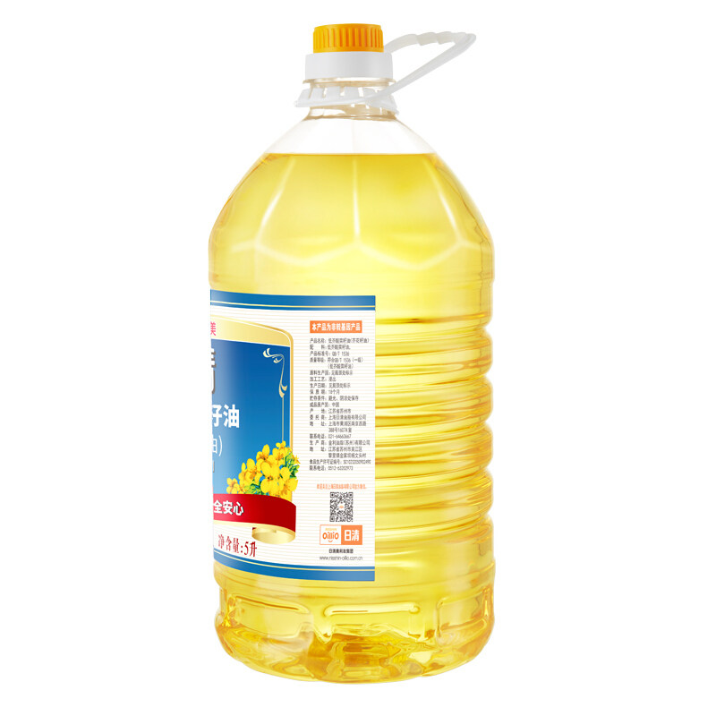 日清 低芥酸菜籽油芥花籽油 食用油 5L家庭装食用油包邮