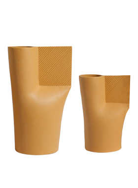 陶瓷白色餐桌u型几何风绳结摆件