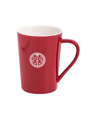 新美程结婚洗漱杯套装刷牙杯情侣红色陶瓷漱口杯子喜庆用品伴手礼