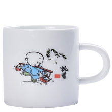 防烫陶瓷小号带把6只装杯功夫茶杯1