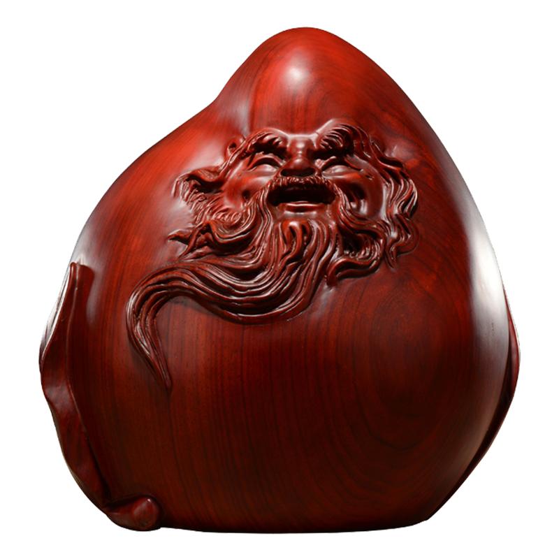 寿星公摆件红木生日礼物工艺品