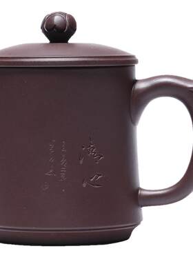 宜兴紫砂杯纯手工大容量家用茶杯