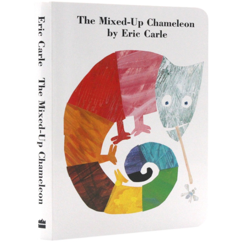 现货进口英文原版绘本The Mixed-Up Chameleon Board Book 拼拼凑凑的变色龙 廖彩杏书单 纸板书 Eric Carle 卡尔爷爷 儿童读本
