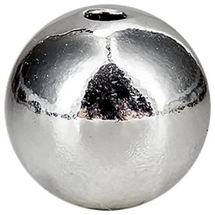 足银光面银珠子圆珠散珠项链手链手串隔珠diy饰品配饰半成品