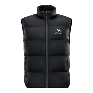 骆驼户外面包马甲羽绒服女款男款抗菌抗静电防水鸭绒羽绒马甲外套