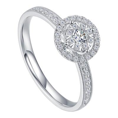 tsl谢瑞麟拥抱金钻石戒指求婚