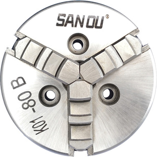 三爪小卡盘50|63|80四爪佛珠机连接杆电机轴微型迷你木工手紧卡盘