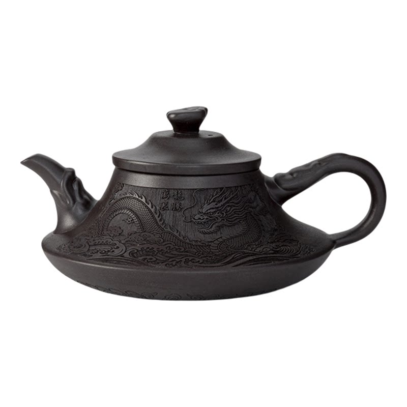 龙腾万里紫砂浮雕龙纹泡茶具套装