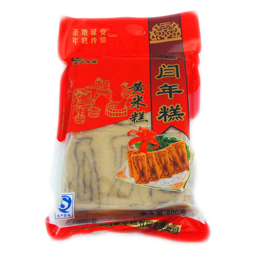 陕北特产子长年糕 陕北枣糕黄米糕炸油糕糯米速食500克每袋9片装