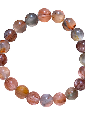 天然彩兔毛手链单圈情侣送礼物女