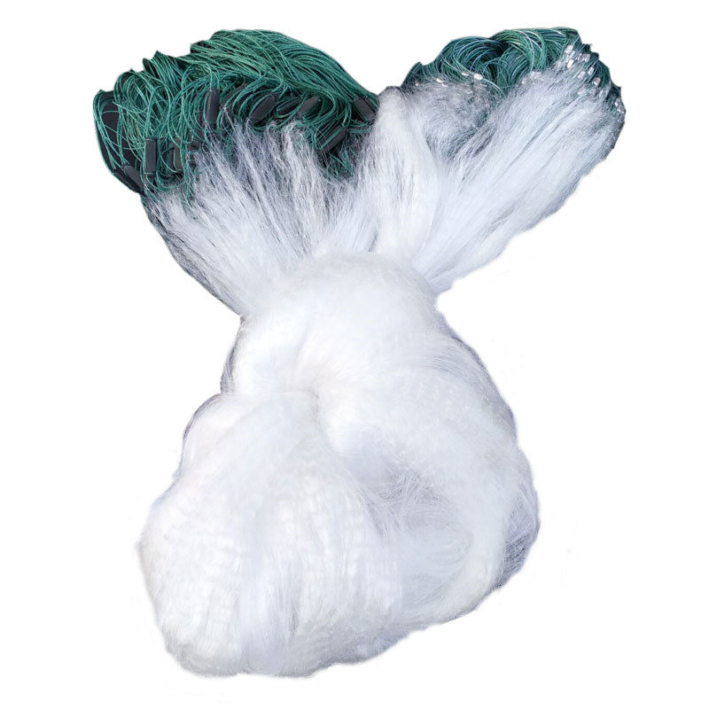 新品白丝弧月纲小套6分7分8分1寸小眼三层渔网粘网丝网小白条鱼网