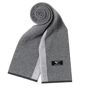 七匹狼秋冬针织羊毛保暖抗寒防风围巾礼盒2026新款百搭韩版围脖