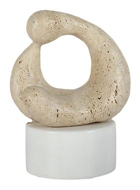 现代轻奢摆件北欧样板间客厅卧室书柜办公室几何大理石卡通装饰品